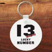 13 Het is mijn geluksgetal Sleutelhanger (Voorkant)