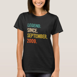 13 jaar 13e verjaardag Legende sinds september T-shirt