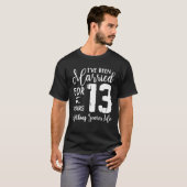 13 jaar getrouwd Funny Couple 13th Jubileum T-shirt (Voorkant volledig)
