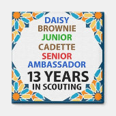 13 jaar in Scouting Magnet Magneet (Voorkant)
