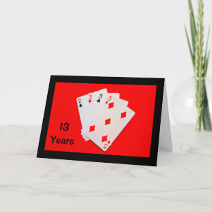 13 jaar is een grote deal! Jubileum-kaart Kaart