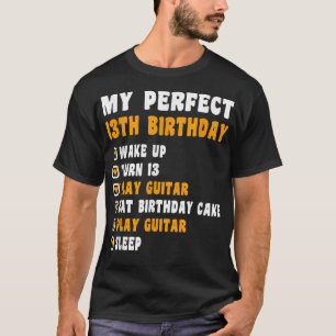 13 jaar Mijn perfecte 13e verjaardag gitaar 13e ve T-shirt