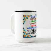 13 jaar Mok voor meisjes bij couting (Voorkant links)