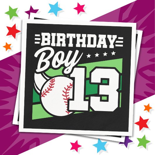 13 Jaar Oud Baseball Party Thema 13e Verjaardag Jo Servet