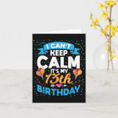 13 jaar oud cadeau dat ik niet rustig kan houden H Kaart (Gele Bloem)