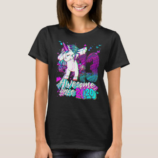 13 jaar oud eenhoorn dabbing 13e verjaardag eenhoo t-shirt
