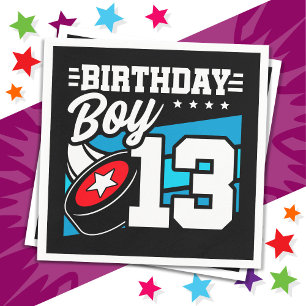 13 Jaar Oud Hockey Party Thema 13de verjaardag Jon Servet