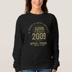 13 Jaar Oud Juni 2009 Officiële Tiener 13e Geboort Trui