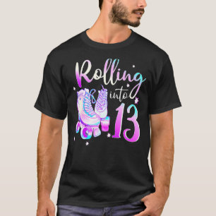 13 Jaar Oud Verjaardags Meisje Rolling In 13th Bda T-shirt