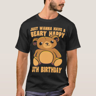 13 jaar oude 13e verjaardag Beary Happy 13th B T-shirt