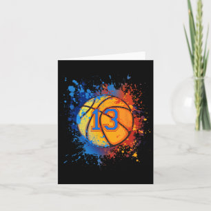 13 jaar oude 13e verjaardag Bysketbyll cadeau voor Kaart