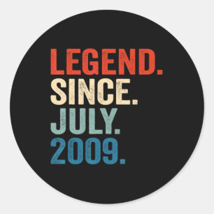13 jaar oude cadeautjes sinds juli 2009 13e miljar ronde sticker