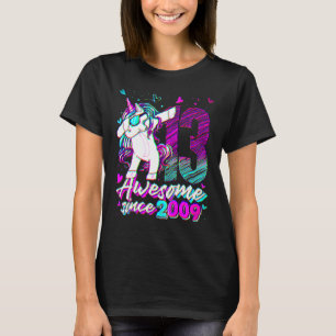 13 jaar oude eenhoorn dabbing 13e verjaardag eenho t-shirt