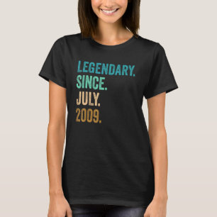 13 jaar Oude Legendary sinds juli 2009 13e geboort T-shirt