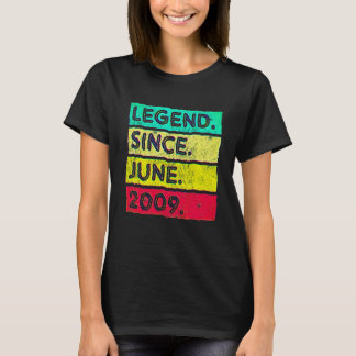 13 Jaar Oude Legende Sinds Juni 2009 13e Verjaarda T-shirt