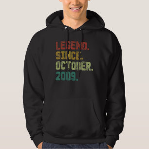 13 jaar oude legering sinds oktober 2009 13e geboo hoodie