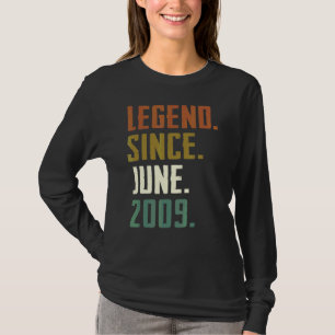 13 jaar oude leggende sinds juni 2009 13e verjaard t-shirt