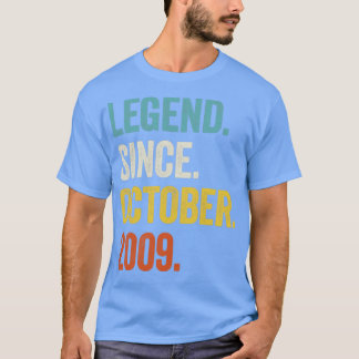 13 jaar oude leggende sinds oktober 2009 13e geboo t-shirt