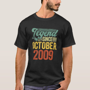 13 jaar oude leggende sinds oktober 2009 13e geboo t-shirt