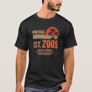 13 jaar oude Vintage 2009 13e verjaardag T-shirt