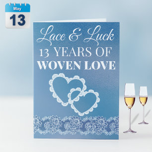 13 Jaar van Verweven Liefde Kaart