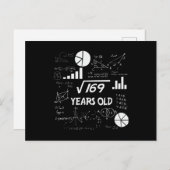 13 Jaar Verjaardag Nerdy Wiskunde 13e verjaardag C Briefkaart (Voorkant / Achterkant)