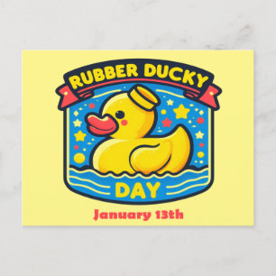 13 jan - Rubber Ducky Day Briefkaart