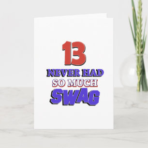 13-jarig verjaardagscadeau kaart