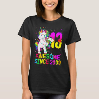 13-jarige eenhoorn die flost eenhoorn meisje verja t-shirt