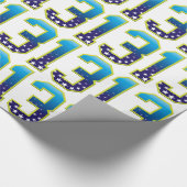 13-jarige ster cadeaupapier (Hoek)