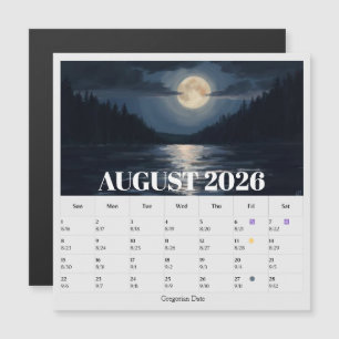 13-Maand Maanfase Dierenriem augustus Kalender