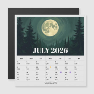 13-Maand Maanfase Dierenriem juli Kalender