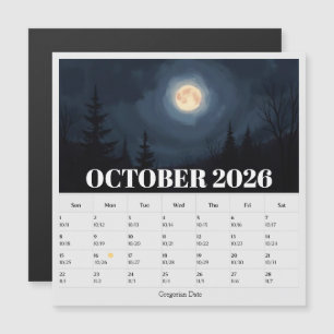 13-Maand Maanfase Dierenriem Oktober Kalender