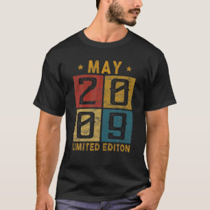 13 mei 2009, geboren in 2009 13 jaar t-shirt