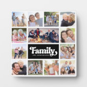 13 Monogram fotocollage familie Fotoplaat (Voorkant)