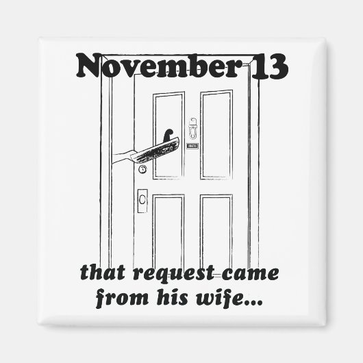 13 november magneet (Voorkant)