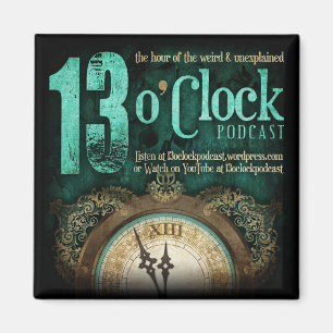 13 O'Clock Fancy Logo Magnet Magneet