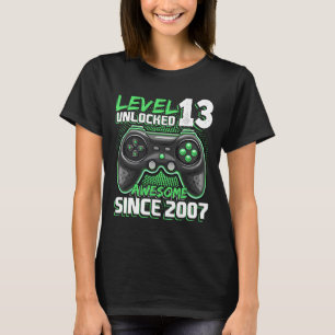 13 Ontgrendeld Geweldige 2007 Videospel 13e Verjaa T-shirt