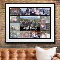 13 Optionele fotocollage-tekst — Familie - zwart