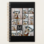 13 Photo Collage Monogramme noir - Peut modifier l<br><div class="desc">Un design avec un arrière - plan de base. Utilisez jusqu'à treize photos carrés pour créer un cadeau unique et personnel. Si vous avez besoin d'ajuster les images,  cliquez sur l'outil personnaliser pour apporter des modifications.</div>