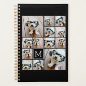 13 Photo Collage Monogramme noir - Peut modifier l (Devant)