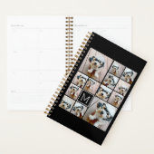 13 Photo Collage Monogramme noir - Peut modifier l (Devant avec enveloppe)