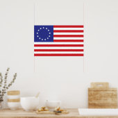 13-Star Amerikaanse vlag Poster (Keuken)