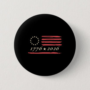 13-sterren Betsy Ross Amerikaanse vlag 4 juli Di Ronde Button 5,7 Cm