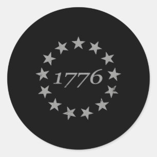 13 Sterren Betsy Ross Verdrietig Amerikaanse Vlag  Ronde Sticker