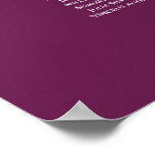 13 Tableau Argent et Cassis Mariage (Coin)
