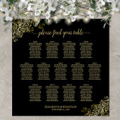 13 Tableau Frilles Gold Mariage noir Tableau de si