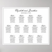 13 Tableau Mariage simple d'élégance (Devant)