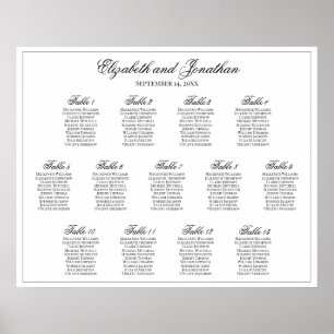 13 Tableau Mariage simple d'élégance