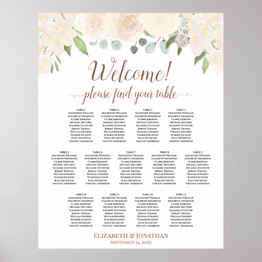 13 Tableau Pale Pêche Rose Mariage Siège (Devant)